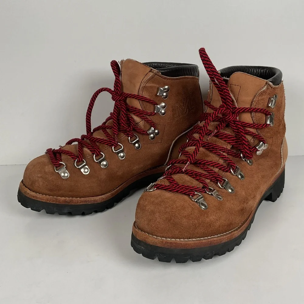 Vintage Milo Mountaineering Boots | USA Made | Rough Out | Men’s 9.5 M
